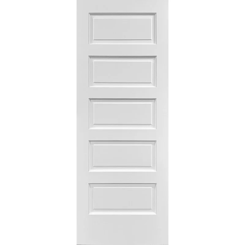 6’8″ Tall Modern 5-Panel Solid Core Interior Wood Door Slab
