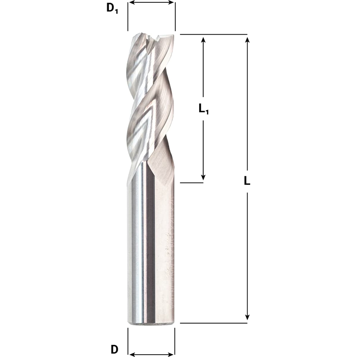 X1025 – Solid Carbide 3-Flute End Mills for Non-Ferrous Materials – Alumigator