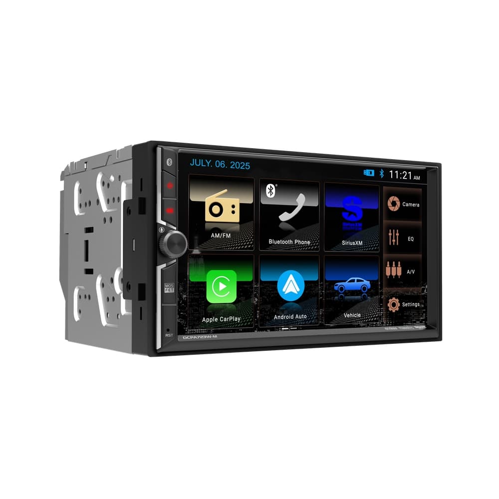 7″ Media Receiver with Wireless Android Auto & Apple CarPlay – DCPA723W-M