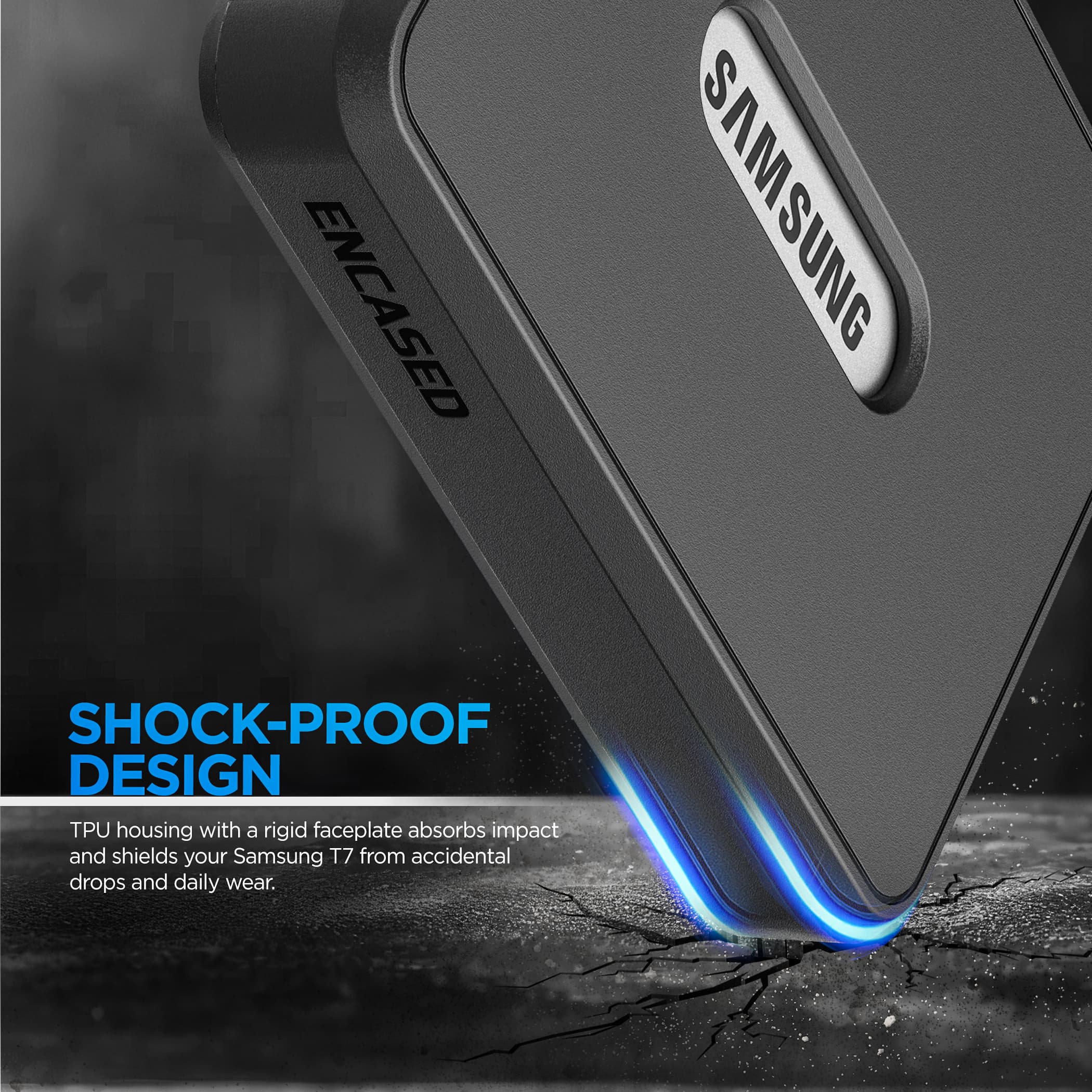 Samsung T7 Portable SSD Case with High Speed (10Gbps) USB-C Data Transfer Cable - thumbnail 7