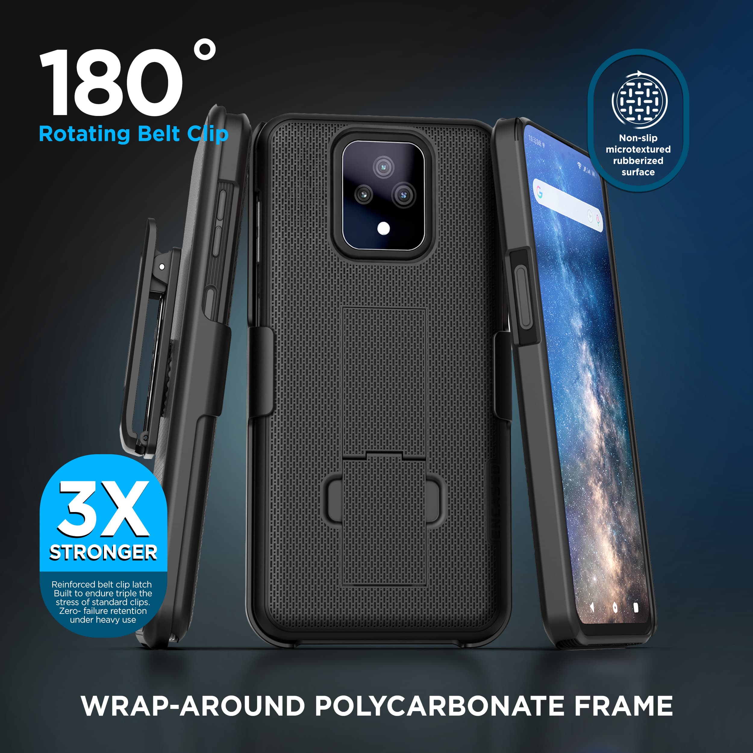 Sonim XP Pro DuraClip Case with Belt Clip Holster - thumbnail 7