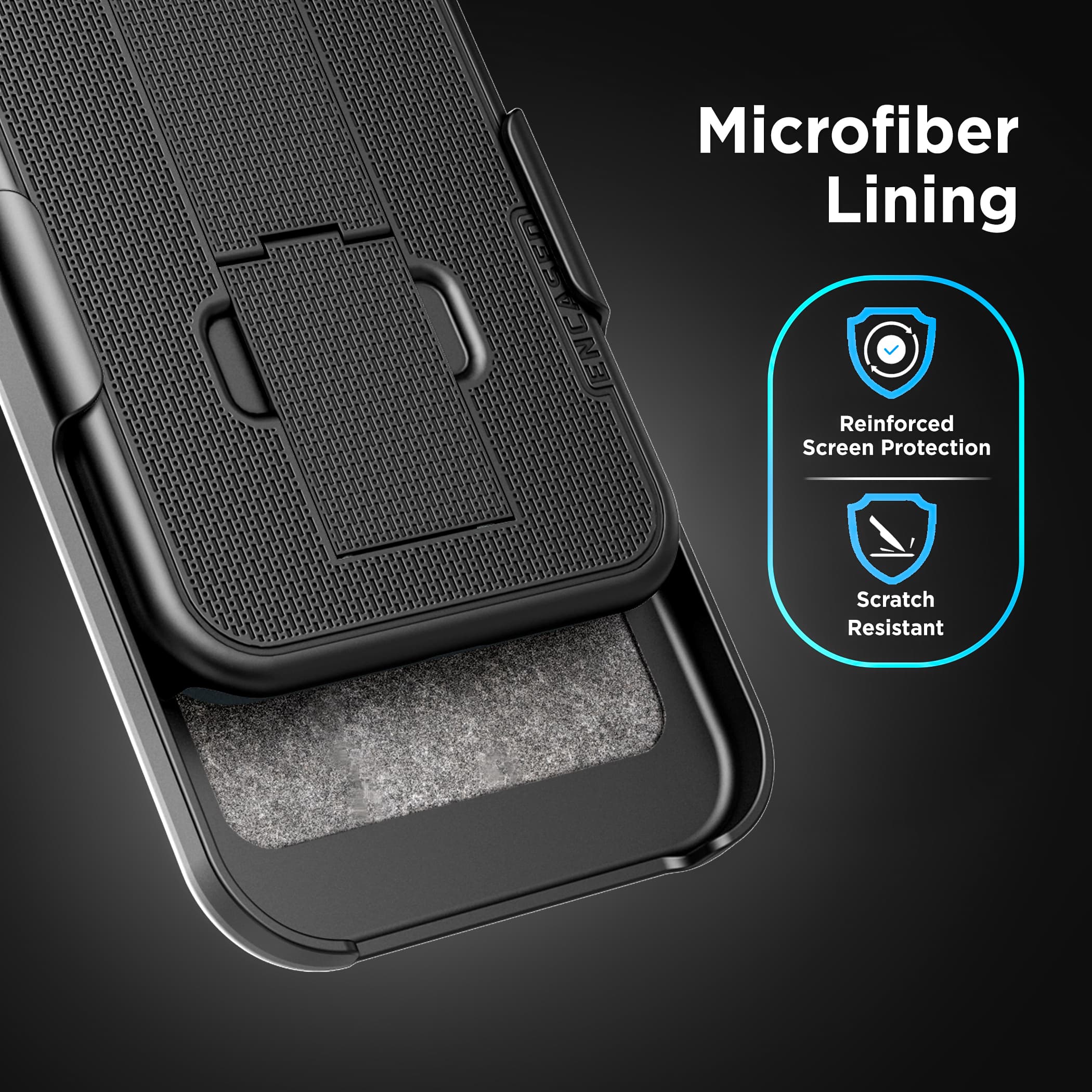 Sonim XP Pro DuraClip Case with Belt Clip Holster - thumbnail 5