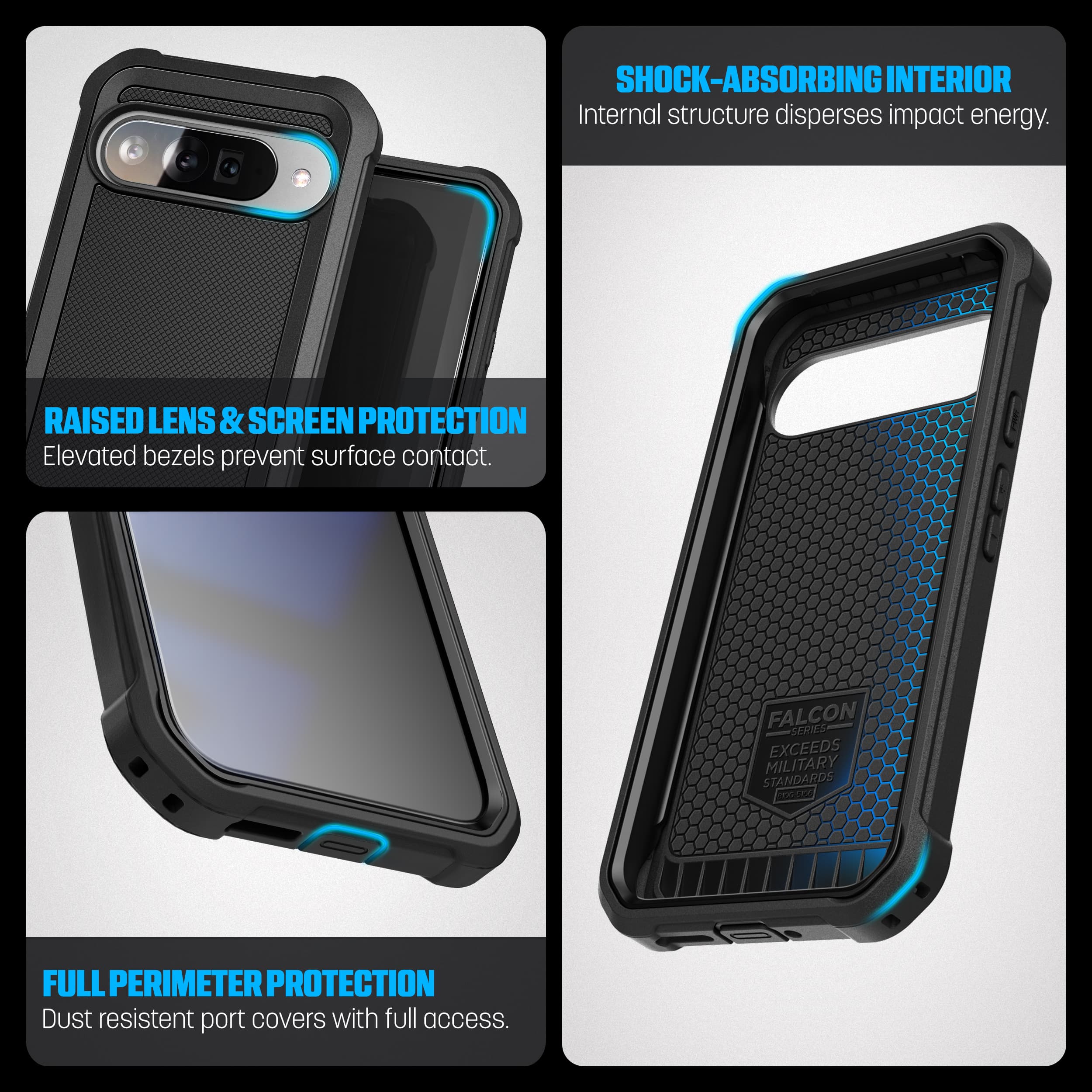Falcon Shield Belt Case with Screen Protector for Google Pixel 11/11 Pro - thumbnail 7