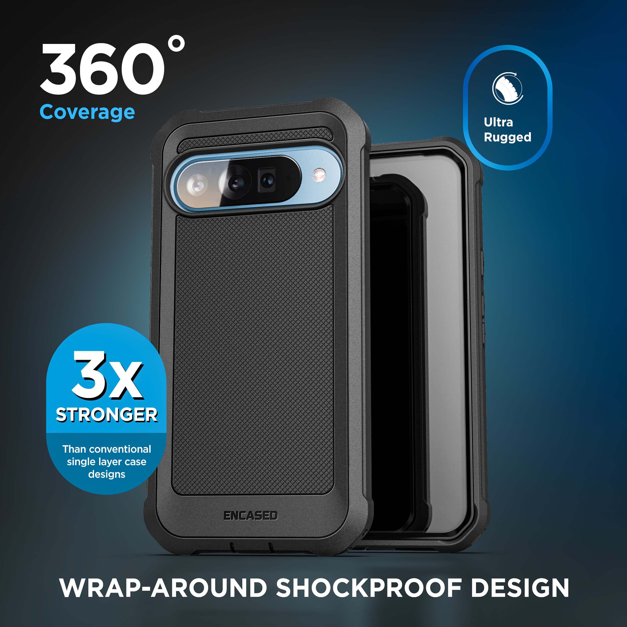 Falcon Shield Belt Case with Screen Protector for Google Pixel 11/11 Pro - thumbnail 5