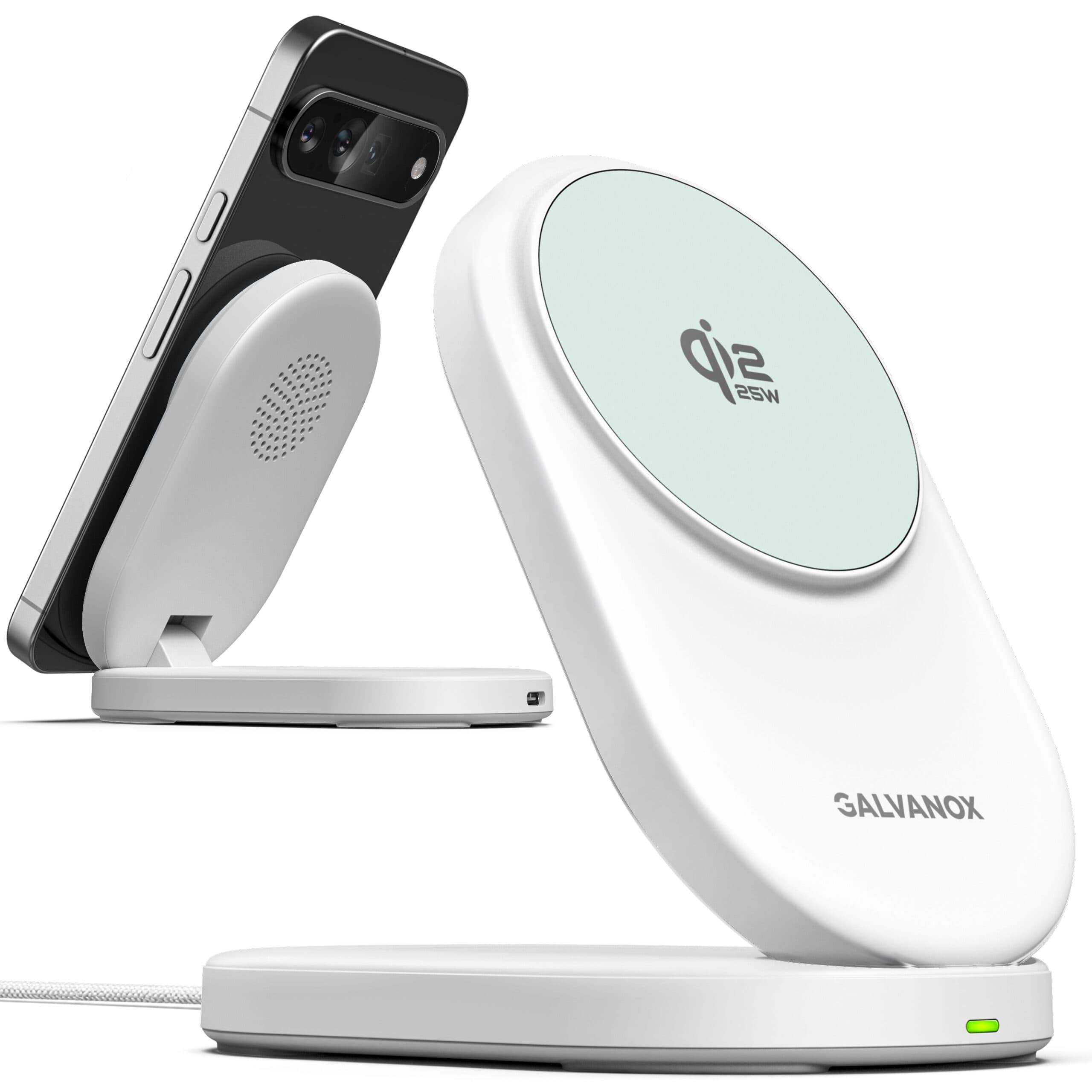 Qi2.2 25W Magnetic Wireless Charger Stand for Pixel Phones