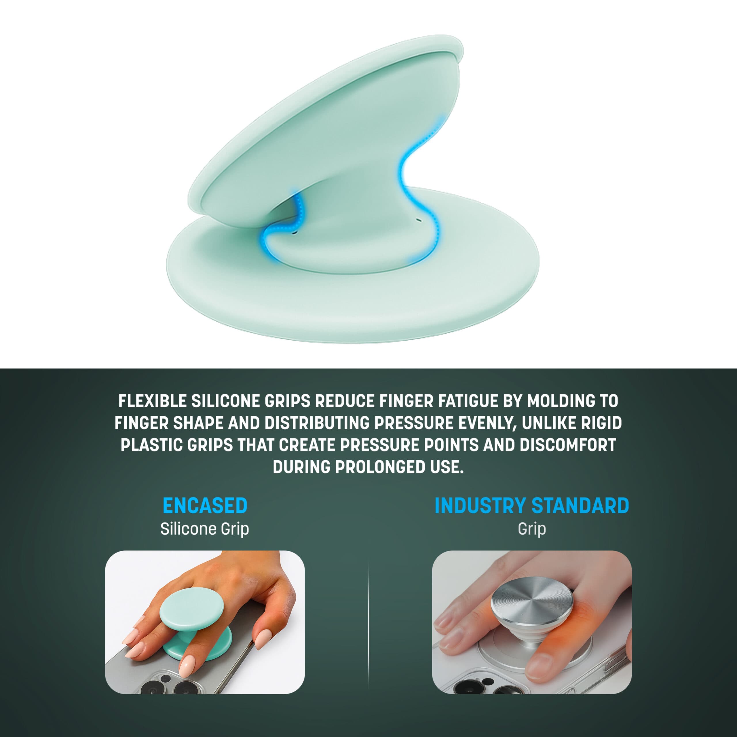 Adhesive Phone Grip (Mint) - thumbnail 3