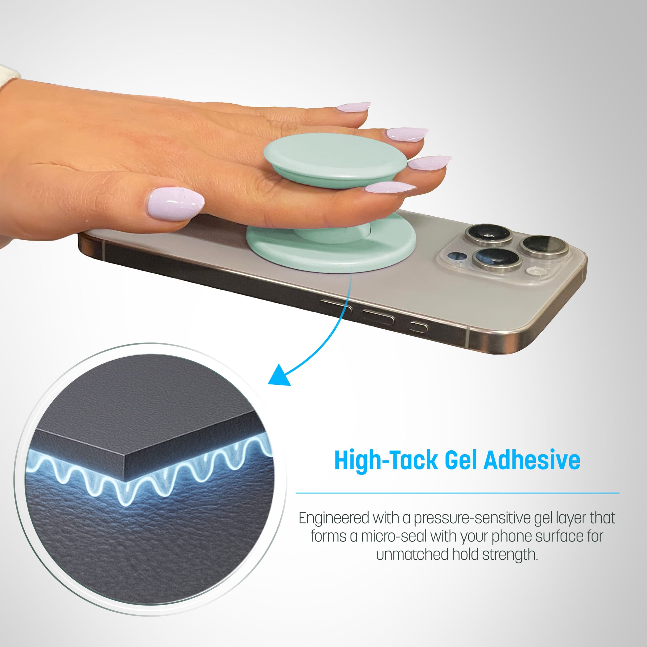 Adhesive Phone Grip (Mint) - thumbnail 2