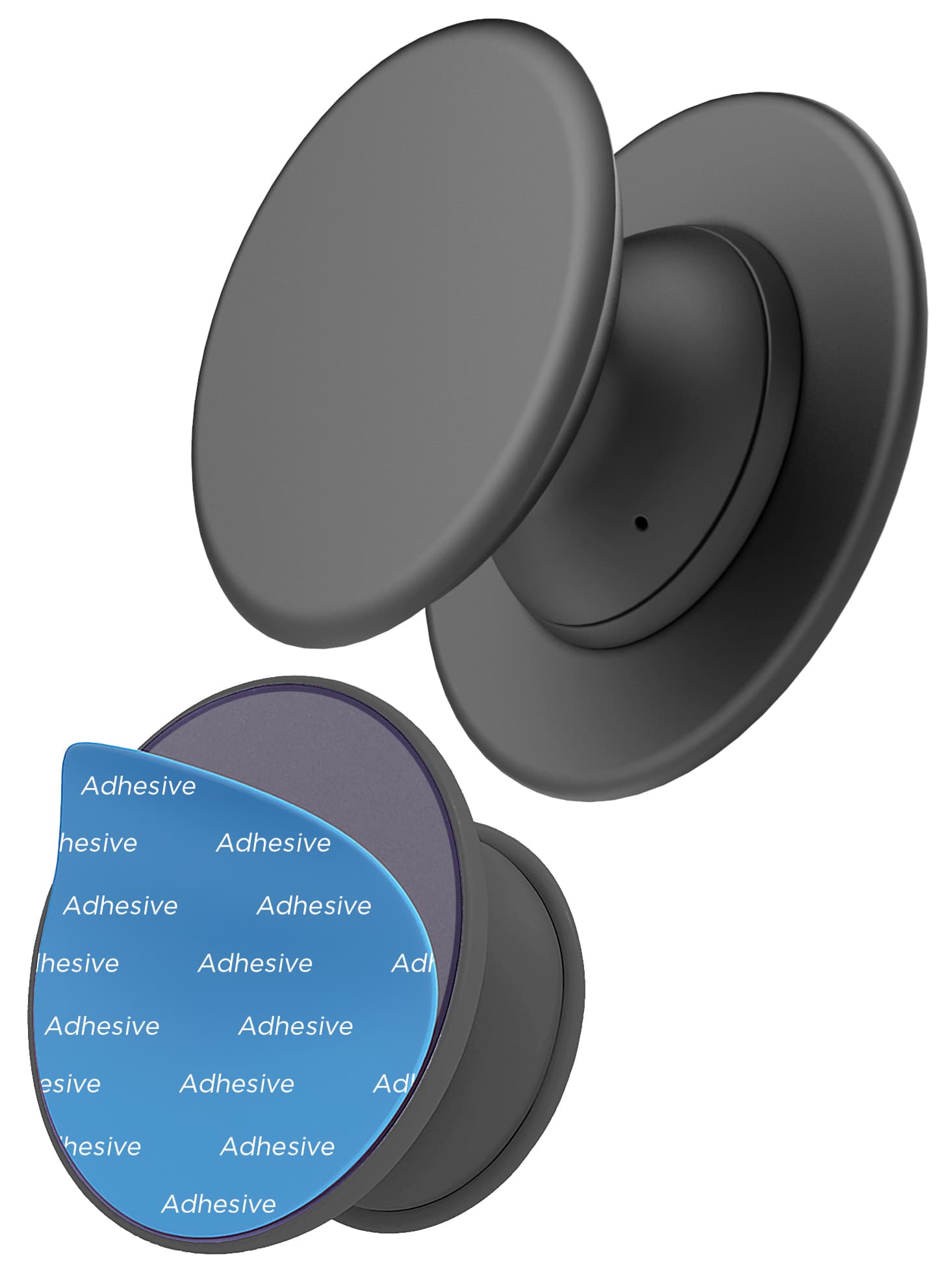 Encased Adhesive Phone Grip (Black)