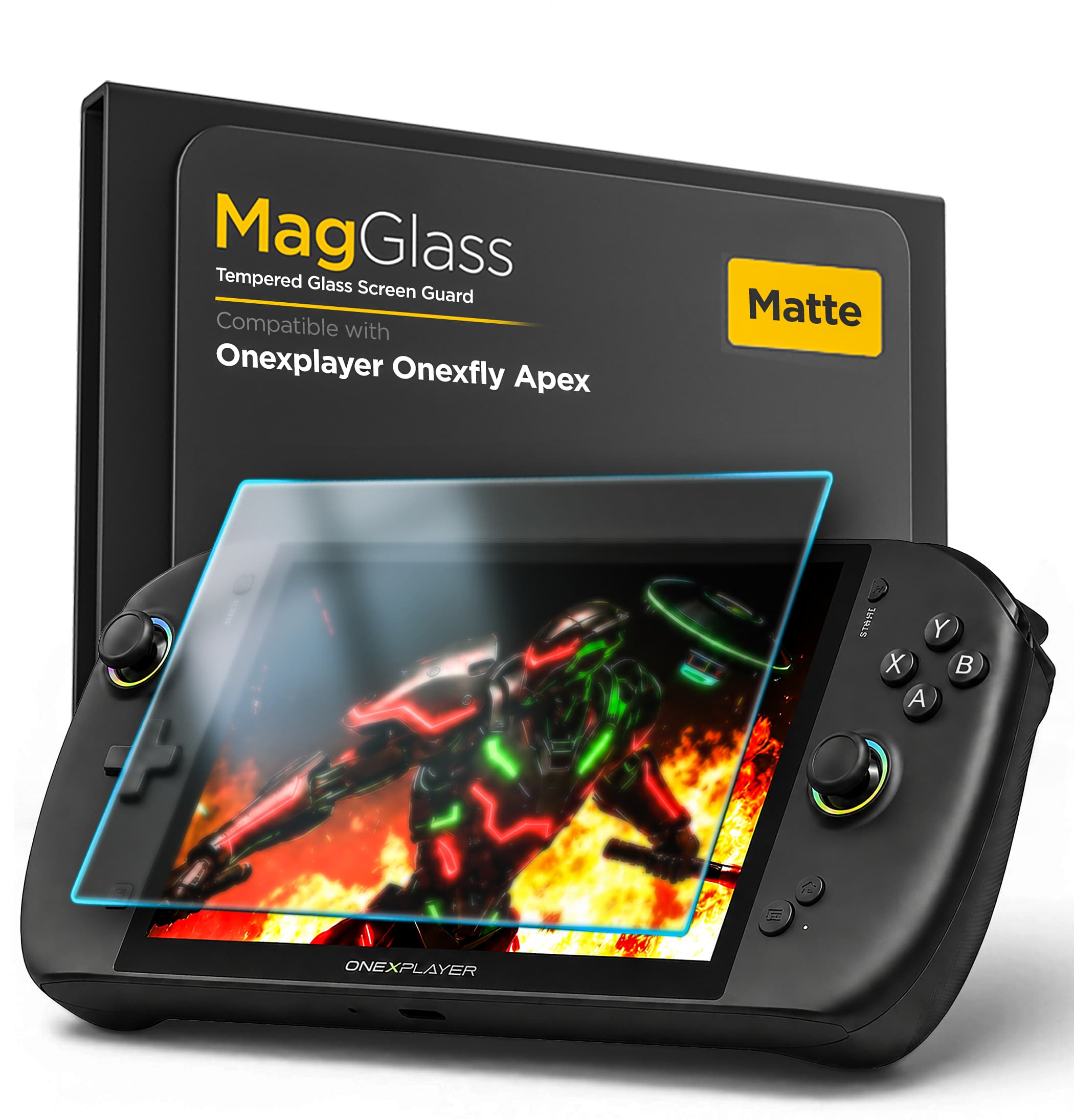 MagGlass Matte Tempered Glass Screen Protector for Onexplayer Onexfly Apex