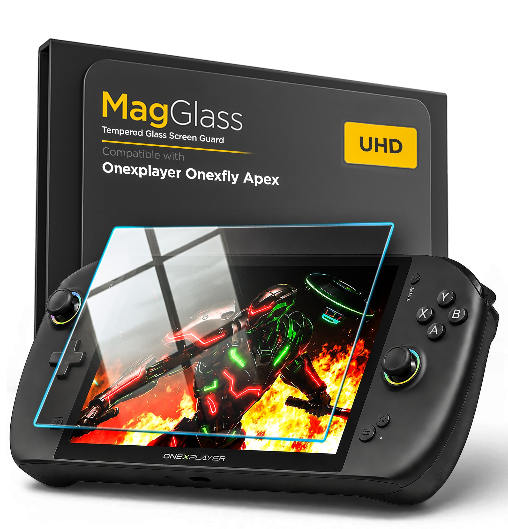 MagGlass UHD Tempered Glass Screen Protector for Onexplayer Onexfly Apex
