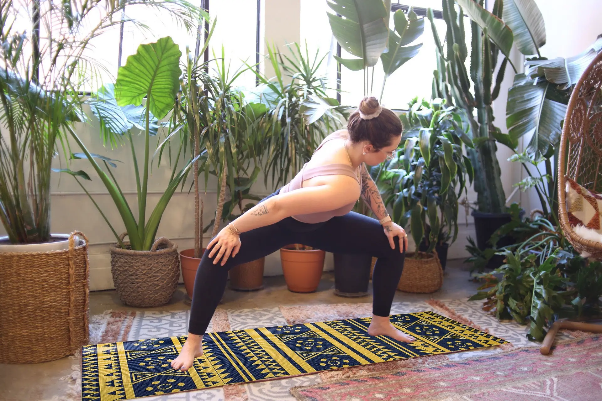 Printed PVC Premium Yoga Mat (24″ x 75″ x 5mm) - thumbnail 5