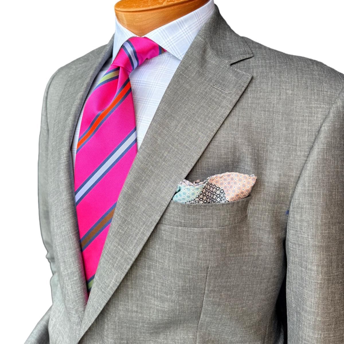 Grey Tic Weave