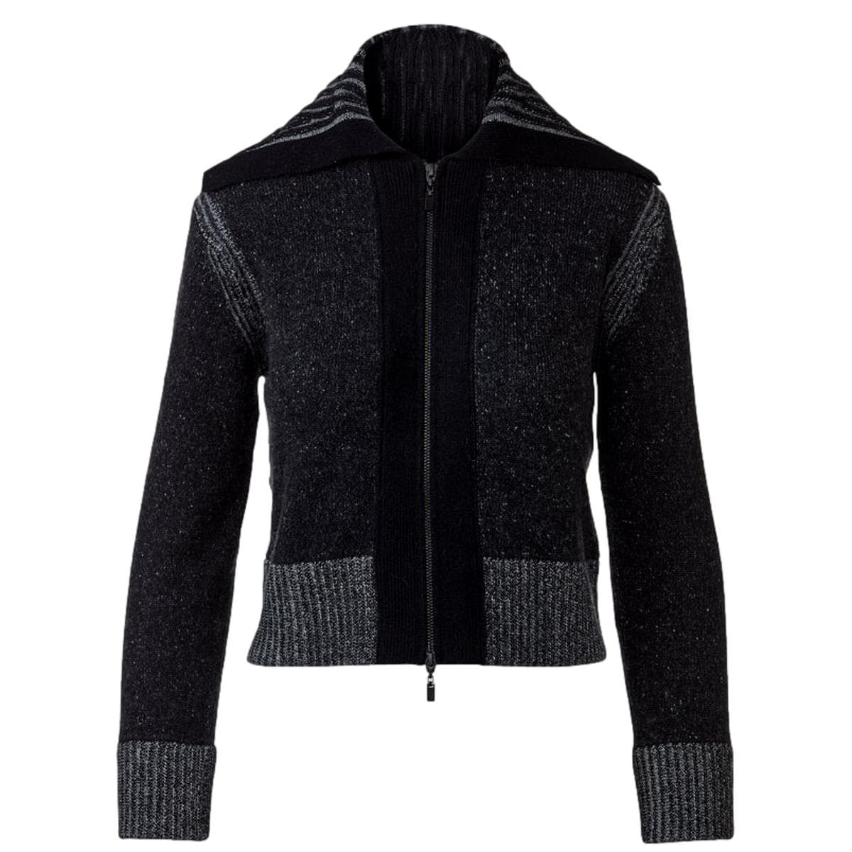 Plaited Zip Cardigan