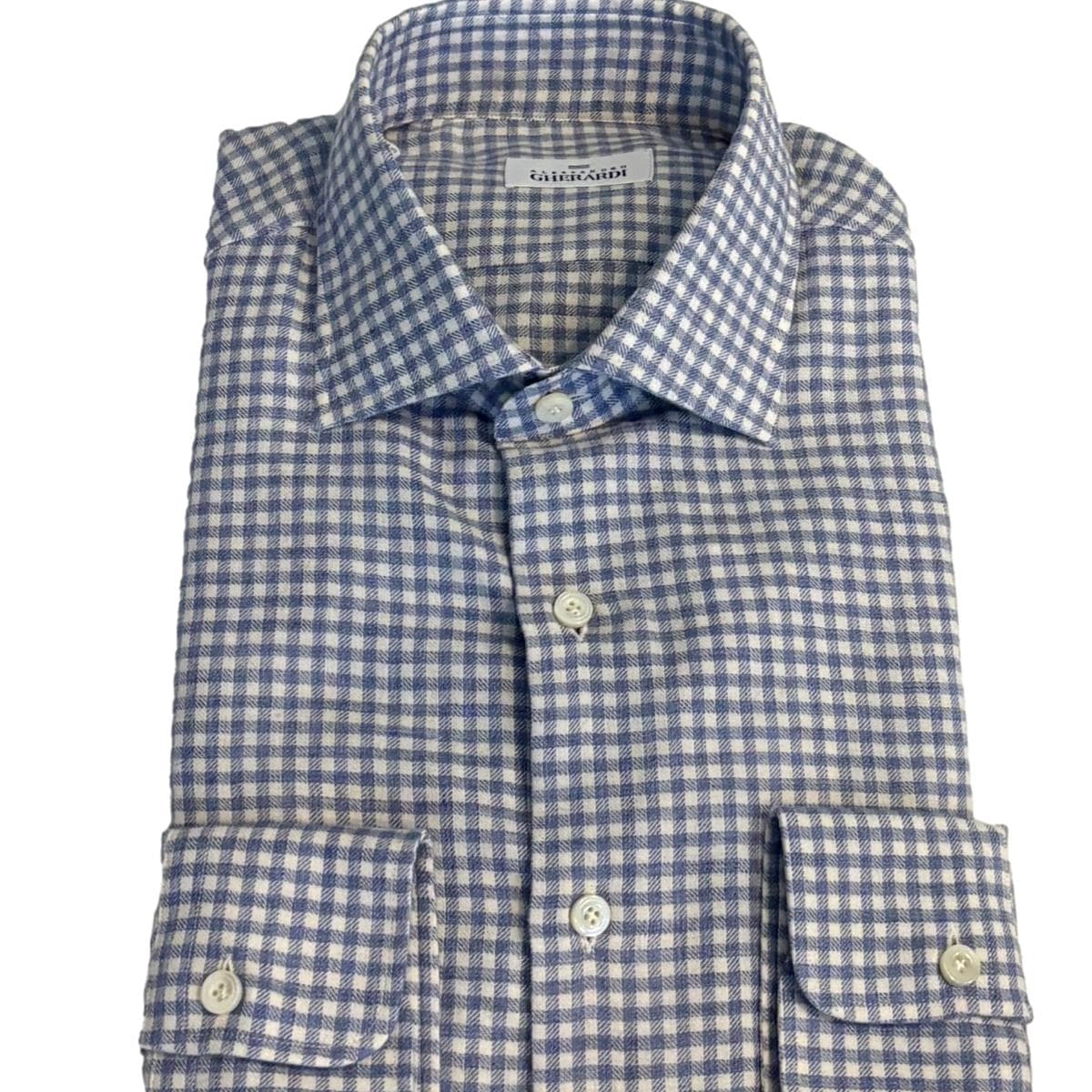Brush Cotton Check from Italy