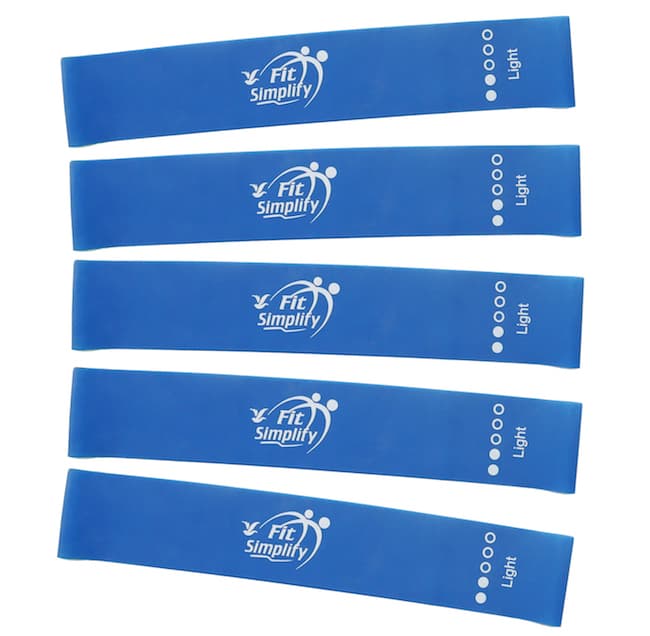 Fit Simplify Resistance Loop Bands Set of 5 (Light)