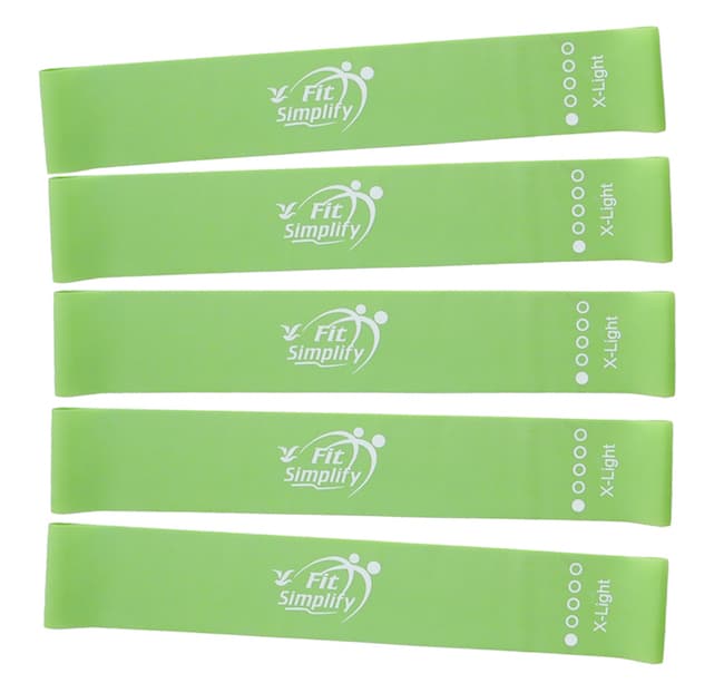 Fit Simplify Resistance Loop Bands Set of 5 (Extra Light)