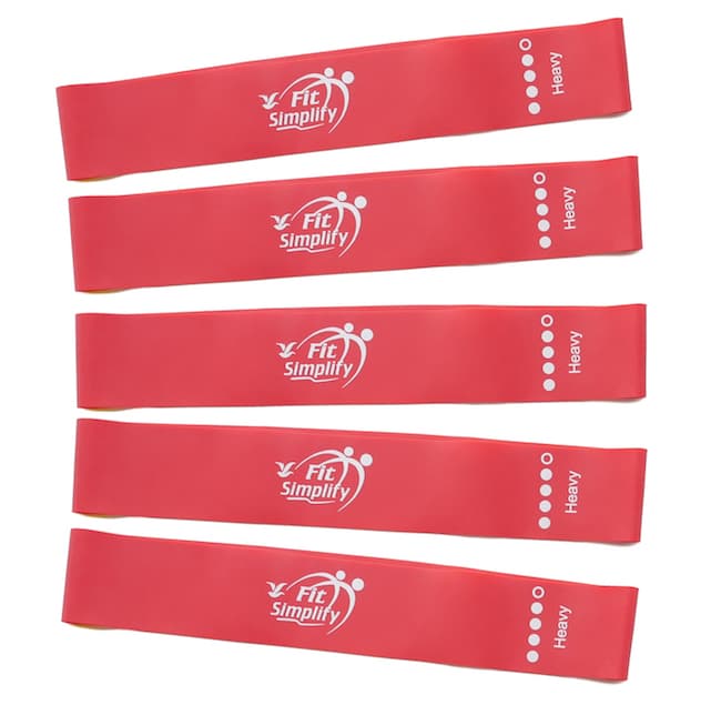 Fit Simplify Resistance Loop Bands Set of 5 (Heavy)