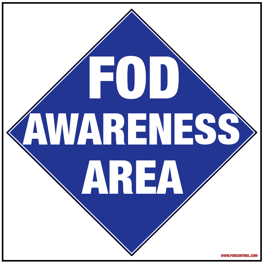 12″ x 12″ FOD Critical Sign - thumbnail 4