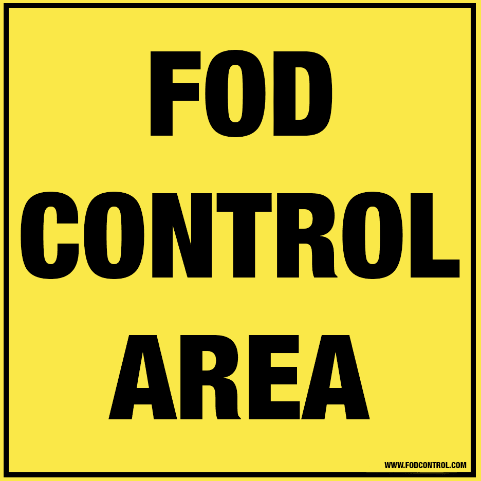 12″ x 12″ FOD Critical Sign - thumbnail 3