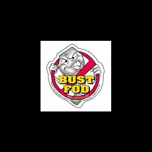 Small BUST FOD Decal (Package of 25)