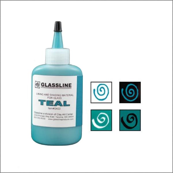 Glassline Teal Color Pen