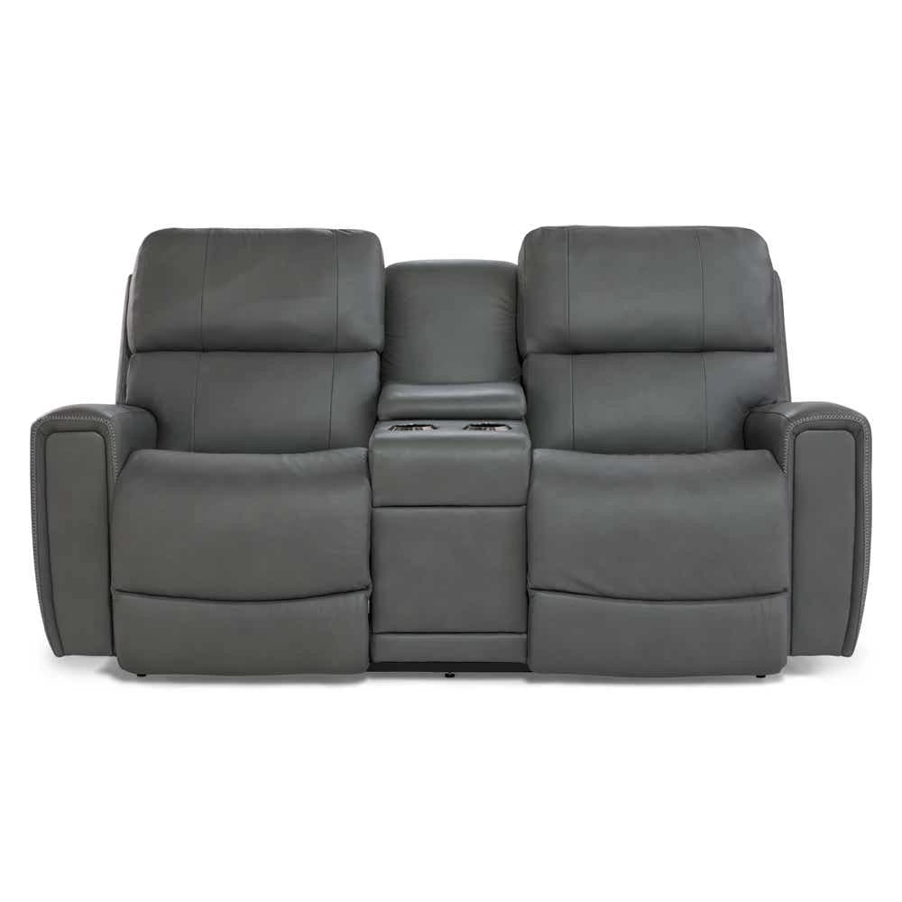 Apollo Power Reclining Loveseat w/ Headrest and Console - thumbnail 2