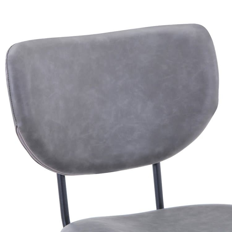 Owen Upholstered Counter Stool- Grey - thumbnail 2