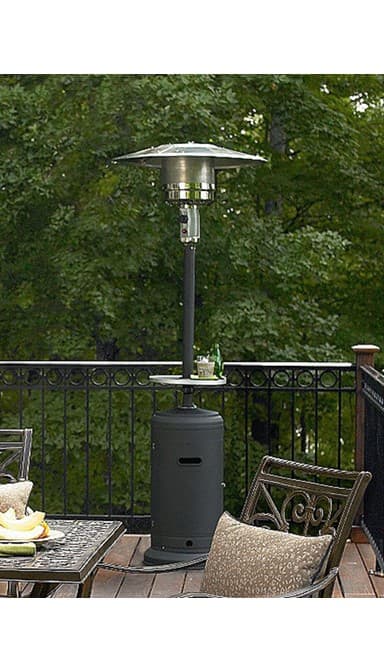 87″ Hammered Silver Portable Liquid Propane Patio Heater - thumbnail 4