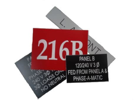 Custom Laser Engraved Plastic Sign