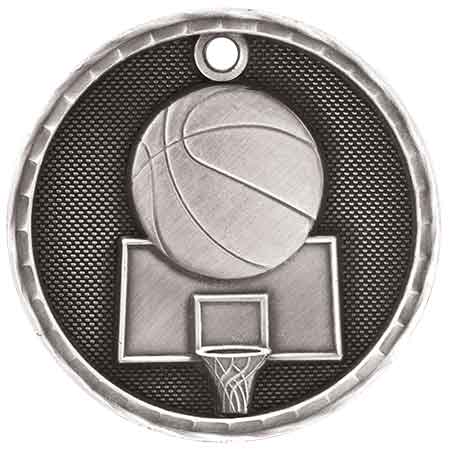 Basketball 3D Antique Medal - thumbnail 2