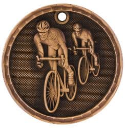 Cycling 3D Antique Medal - thumbnail 3