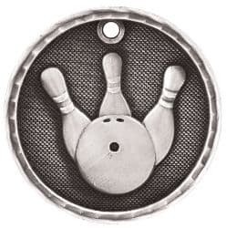 Bowling 3D Antique Medal - thumbnail 2