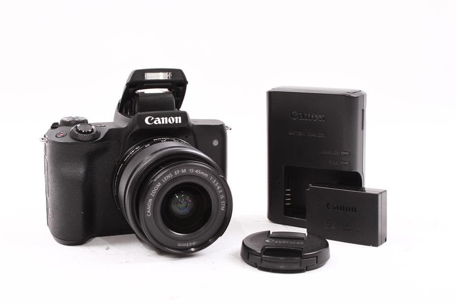 Used Canon EOS M50 Mirrorless ILC Digital Camera w/ 15-45mm IS STM Lens