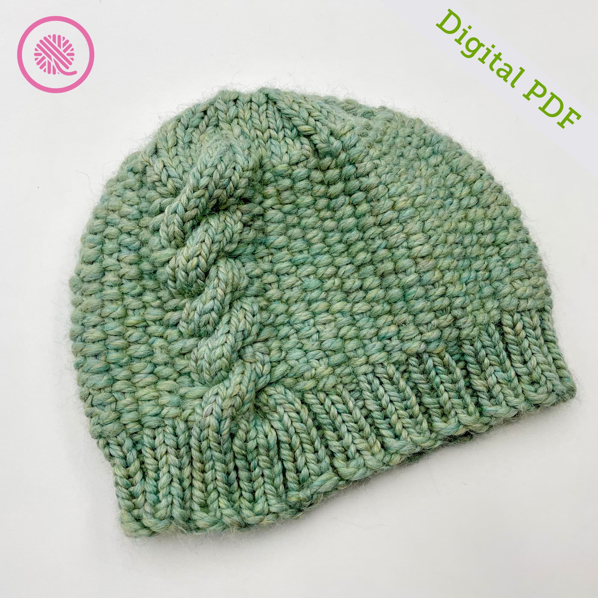 PDF: Loom Knit Cabled Linen Hat - thumbnail 3