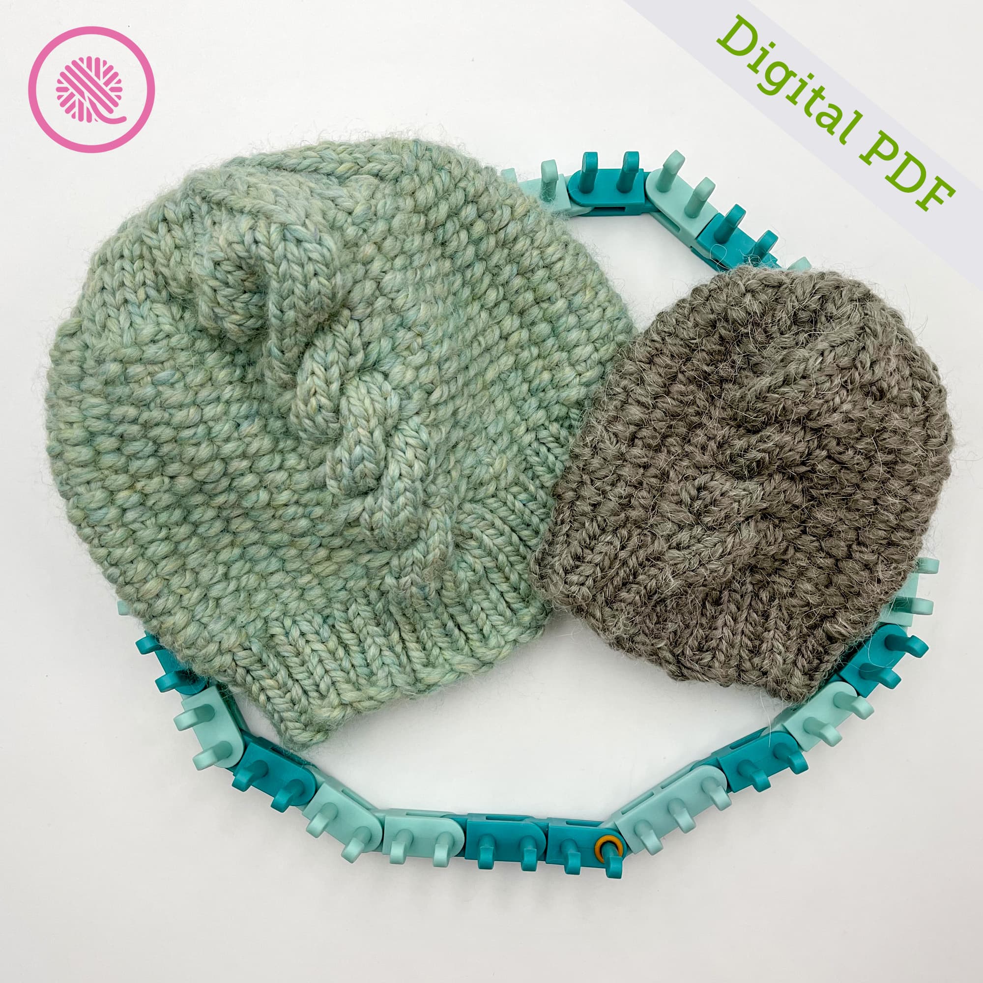 PDF: Loom Knit Cabled Linen Hat - thumbnail 4