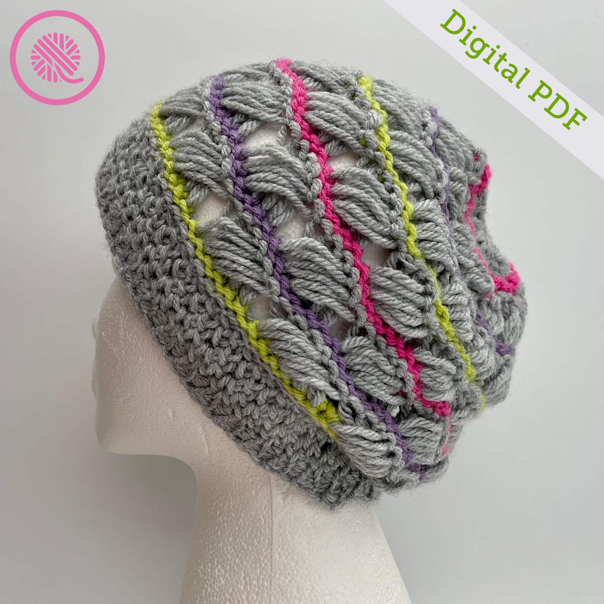 PDF: Loom Knit Breezy Retreat Hat - thumbnail 2