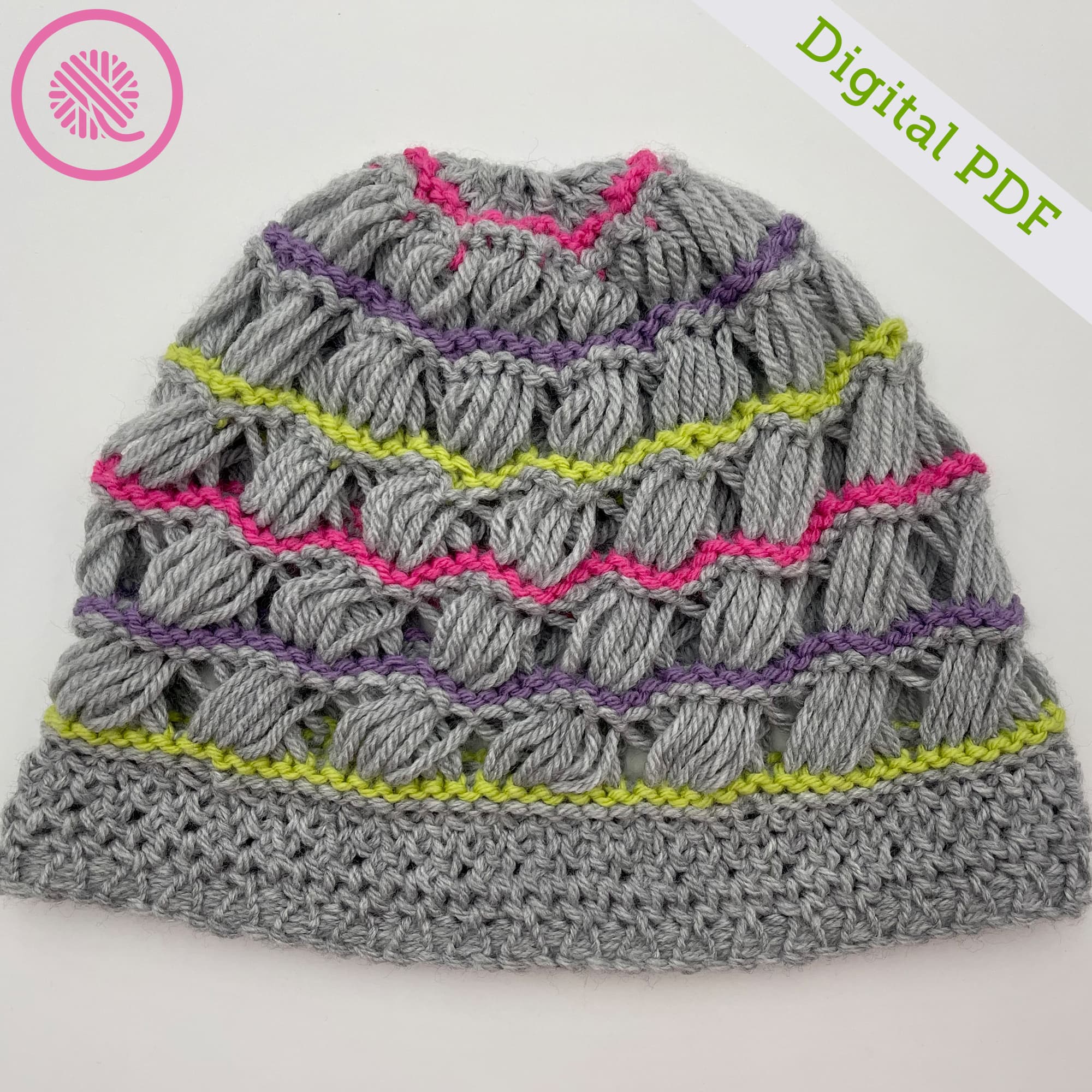 PDF: Loom Knit Breezy Retreat Hat - thumbnail 3