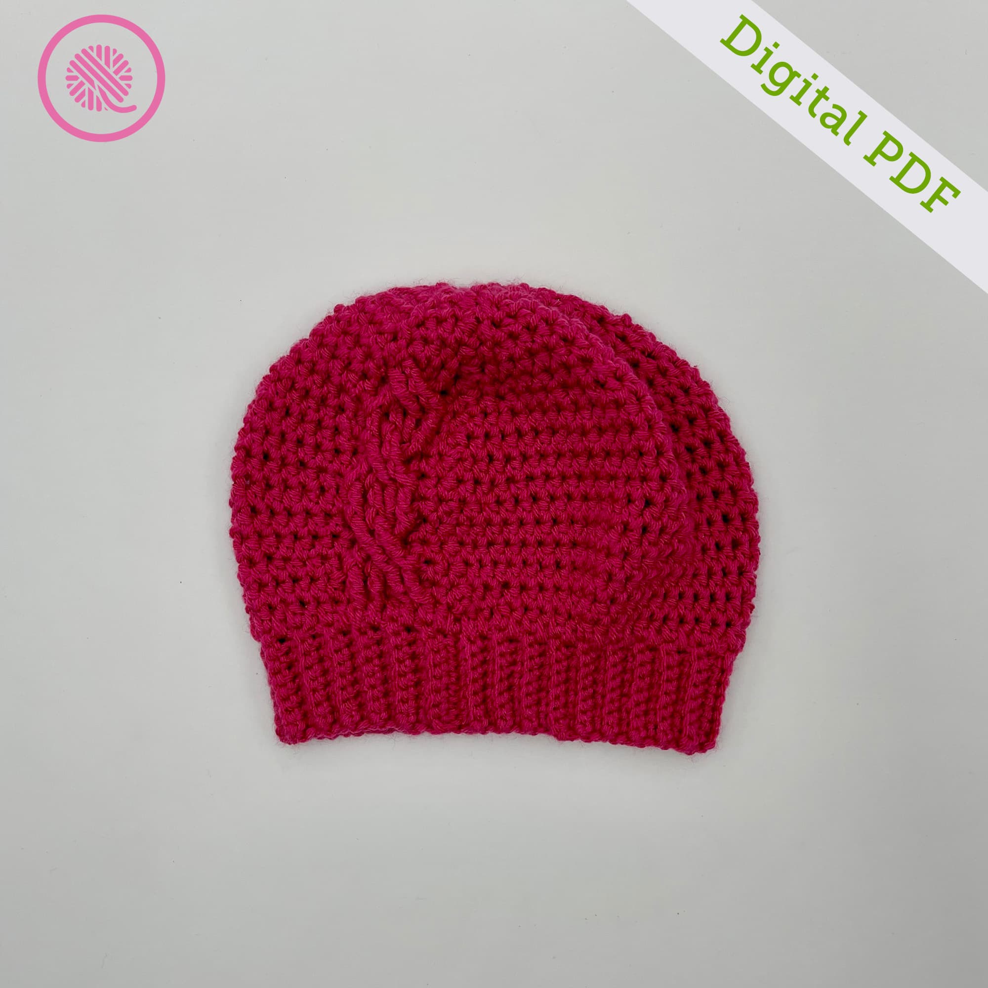 PDF: Crochet Worsted Cabled Hats - thumbnail 4
