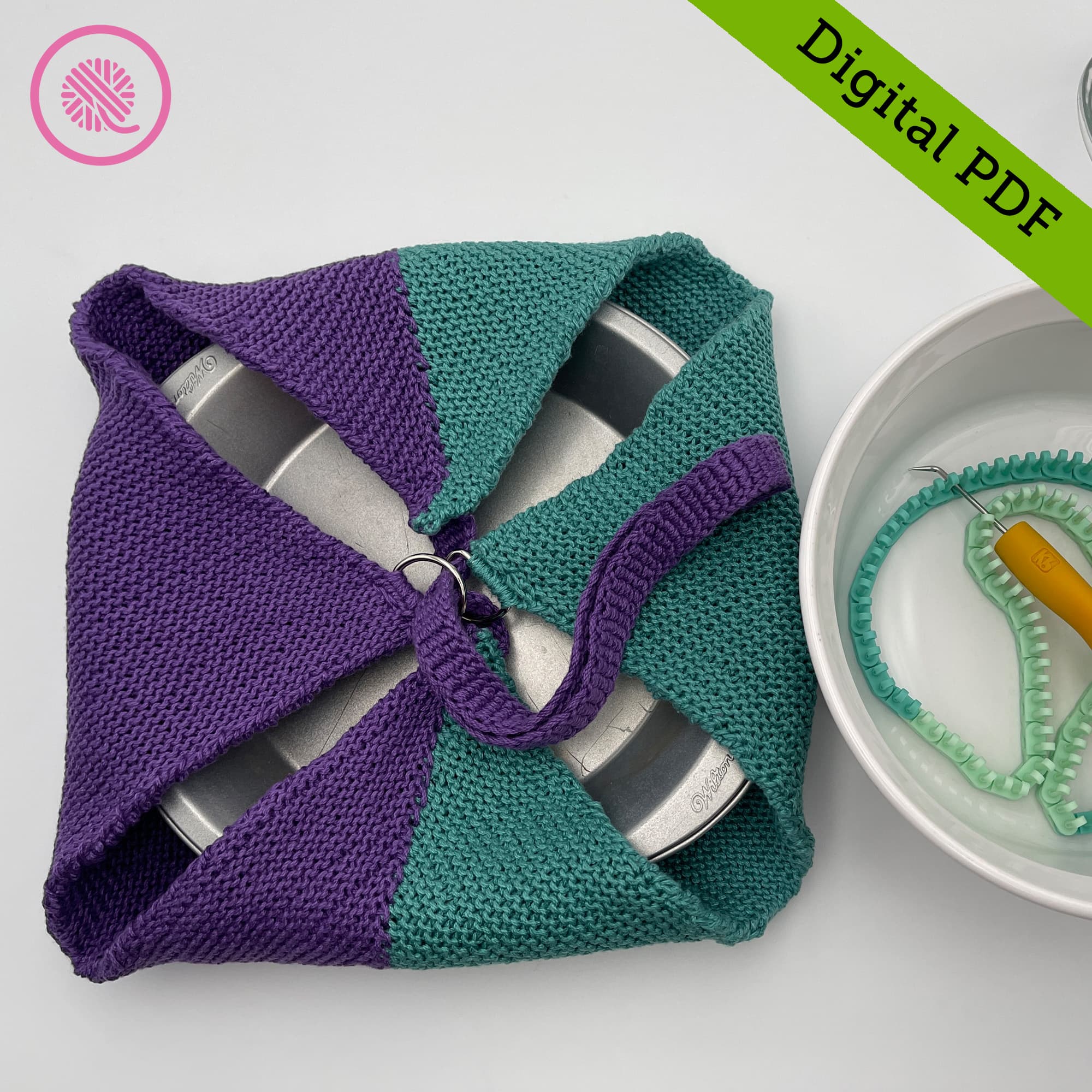PDF: Loom Knit Pie Carrier Pattern