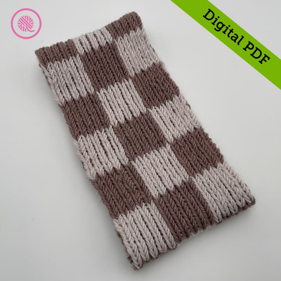 PDF: Loom Double Knit Checkerboard Cowl - thumbnail 2