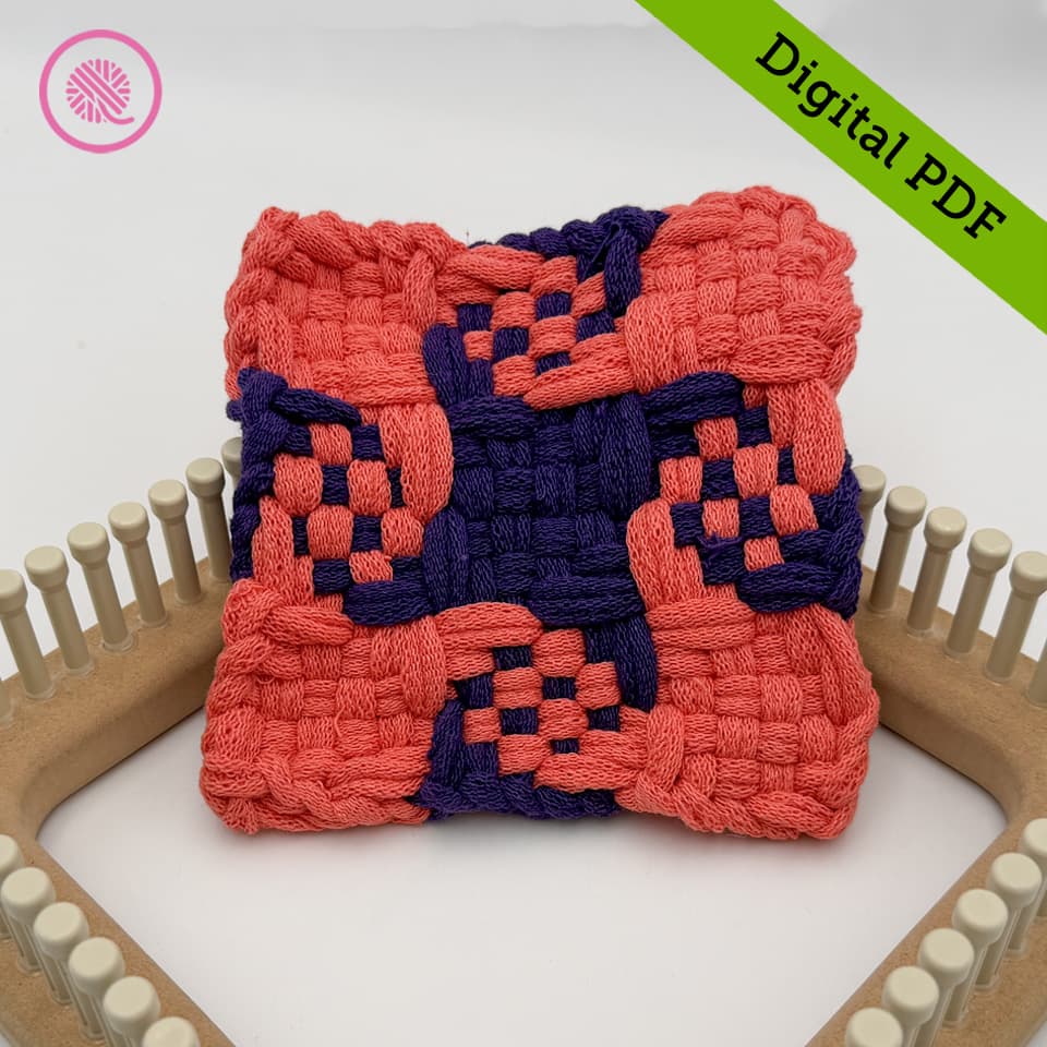 PDF: Woven Checked Pinwheel Potholder Pattern - thumbnail 3