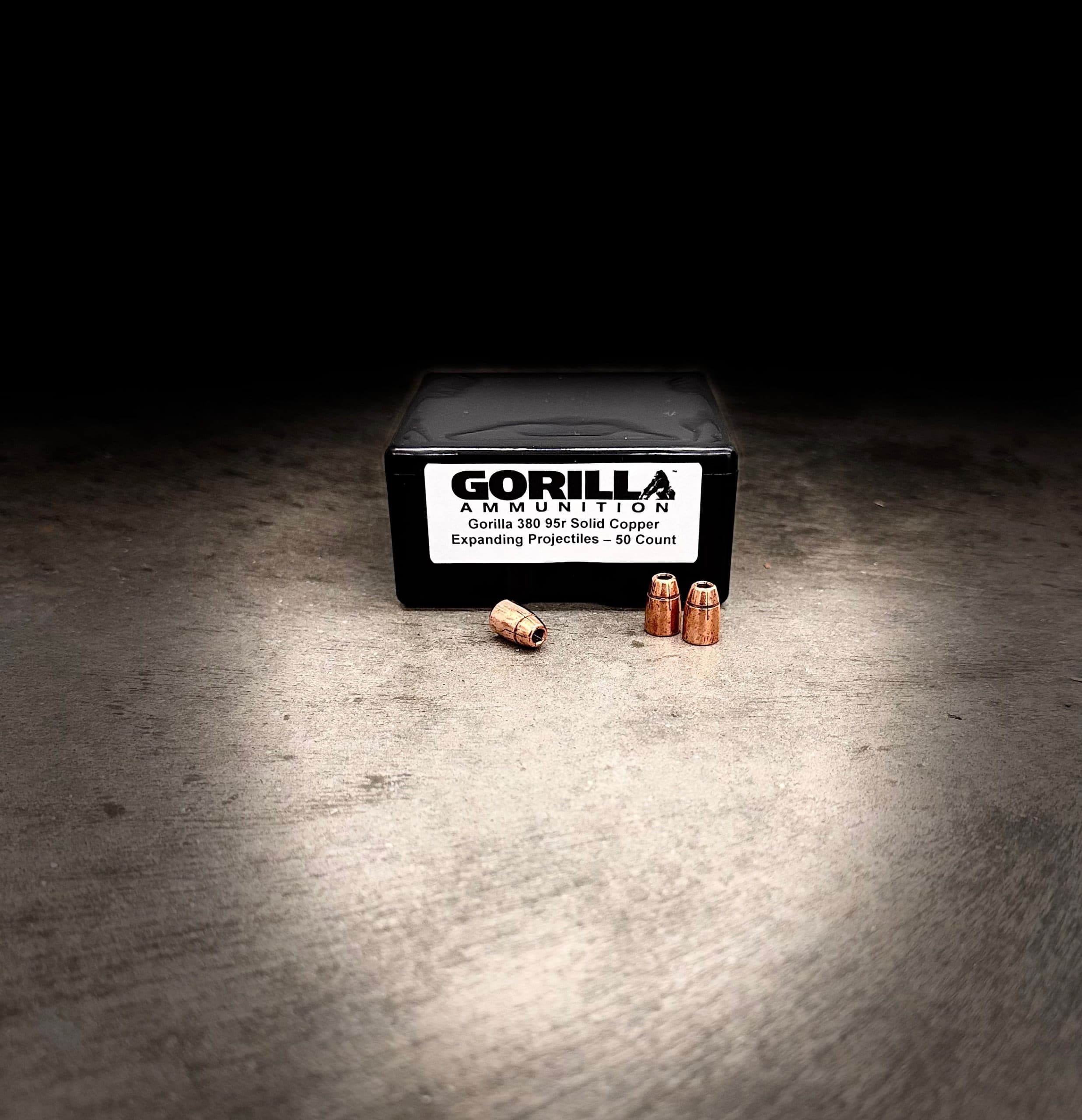 Gorilla Silverback 380ACP 95gr, Solid Copper Expanding Projectiles (Qty of 50) **NOT LOADED – PROJECTILES ONLY**