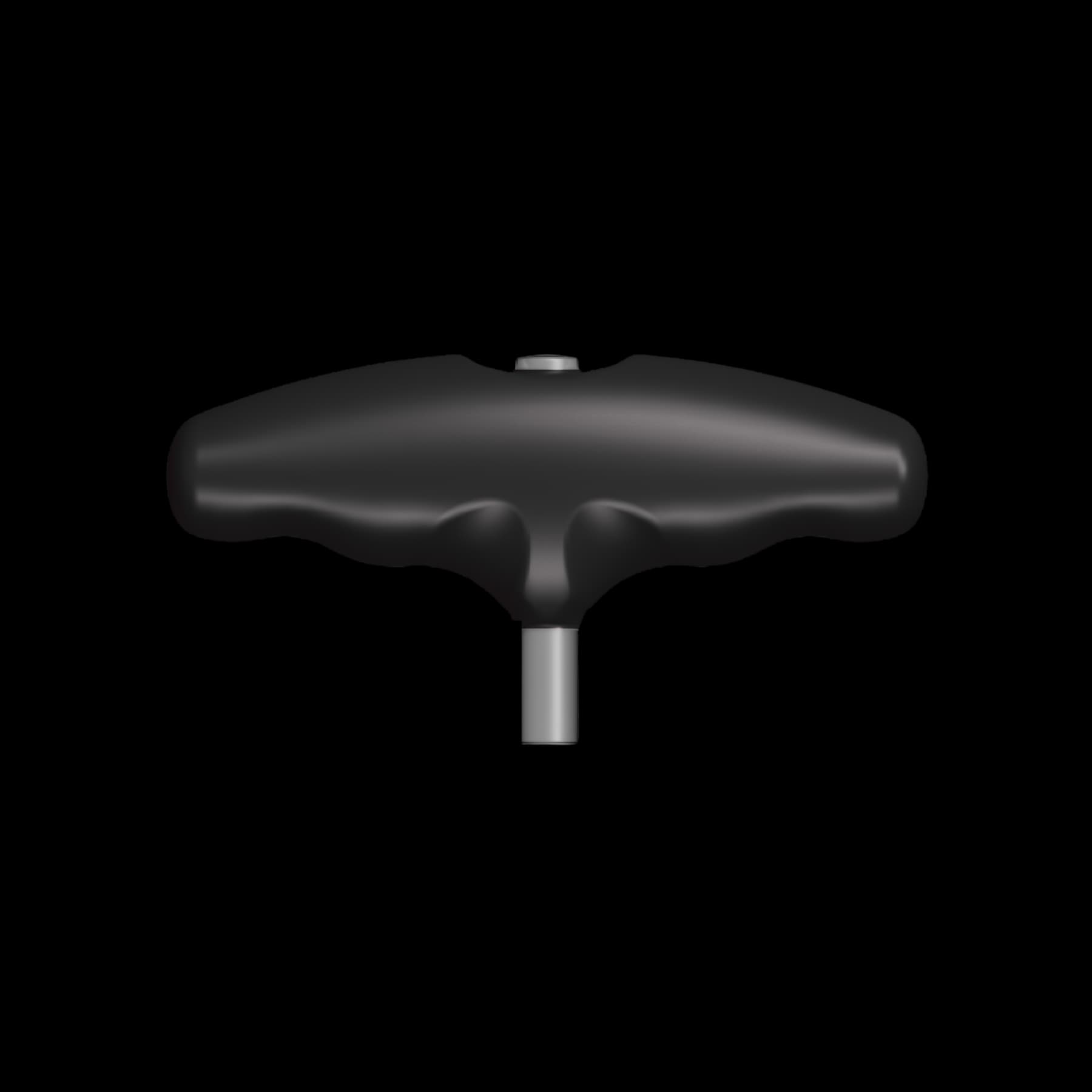 gSilicone T Handle, 2 3/4″, M8, Max ID Ø6.7mm, Cannulated, Black