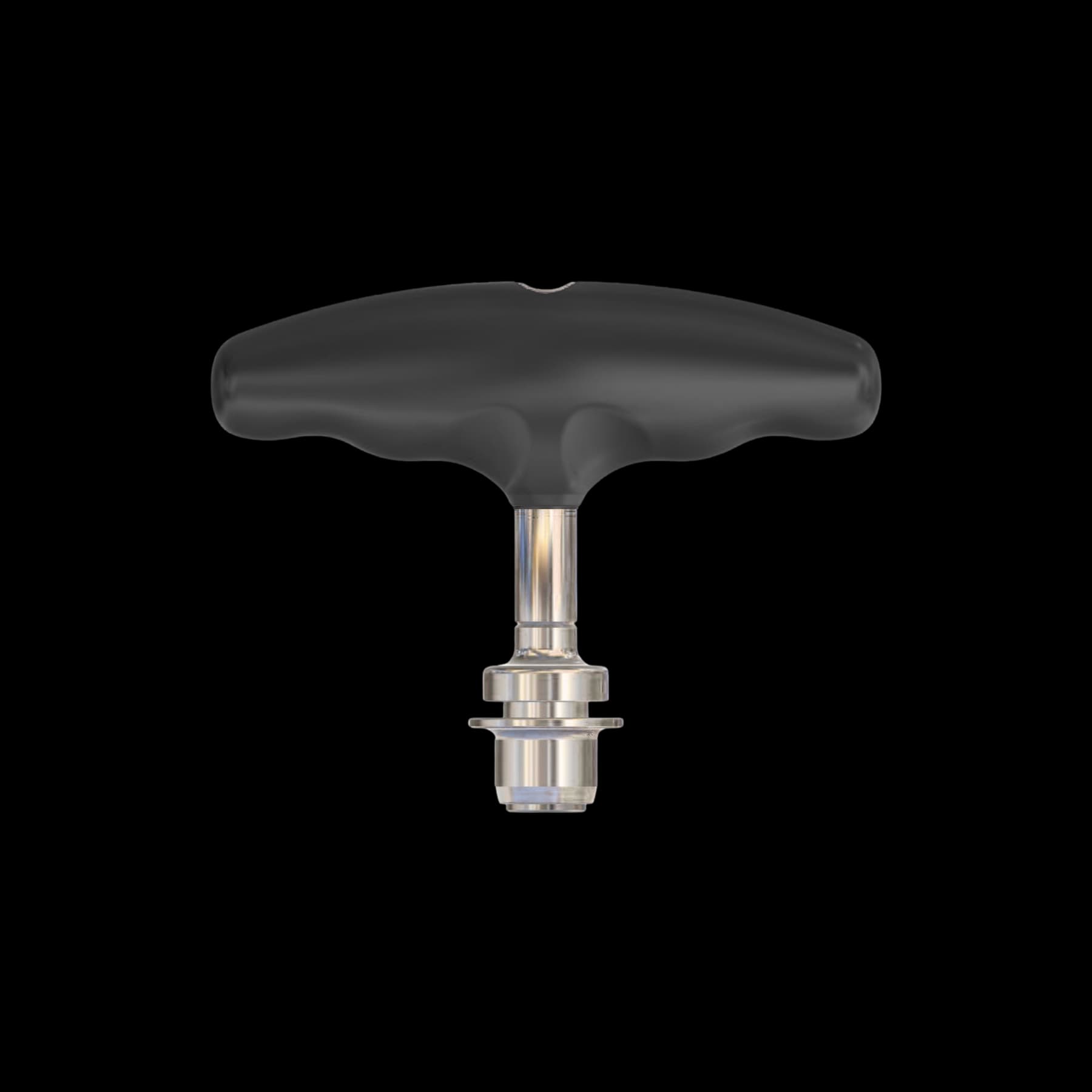 gSilicone T Handle, 3 1/2″, SQQC, Max ID Ø5.0mm, Cannulated, Black