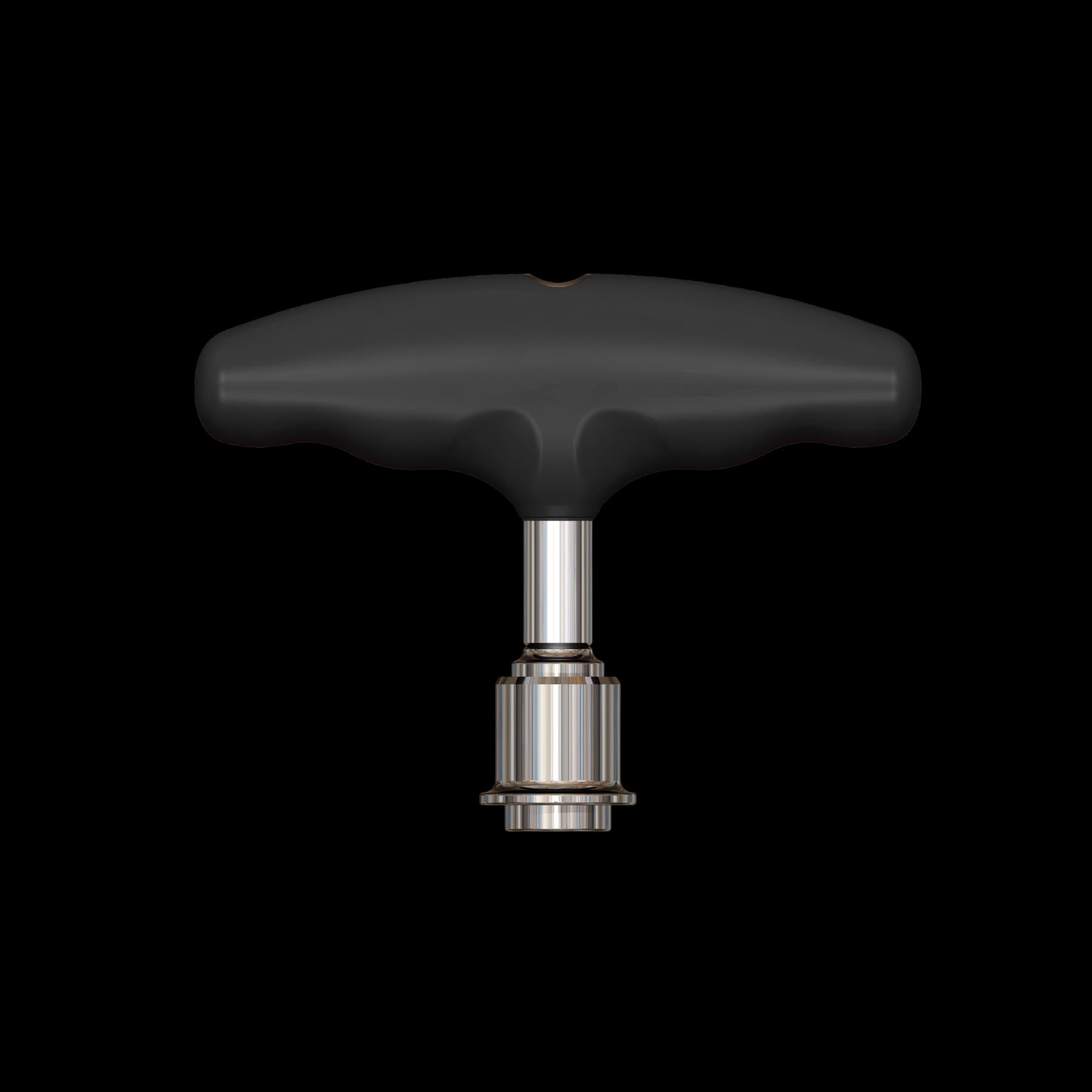gSilicone T Handle, 3 1/2″, HQC, Max ID Ø5.0mm, Cannulated, Black