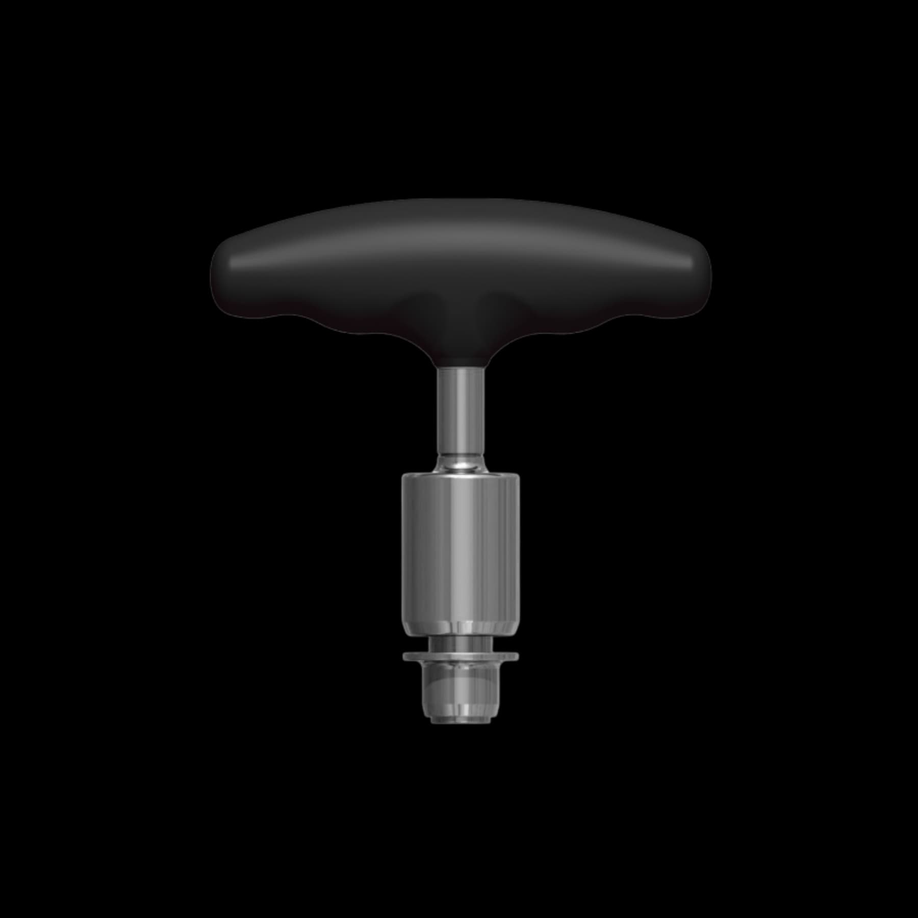 gSilicone T Handle, 4 3/4″, SQQC, Torque Limiting, 6 Nm, Black