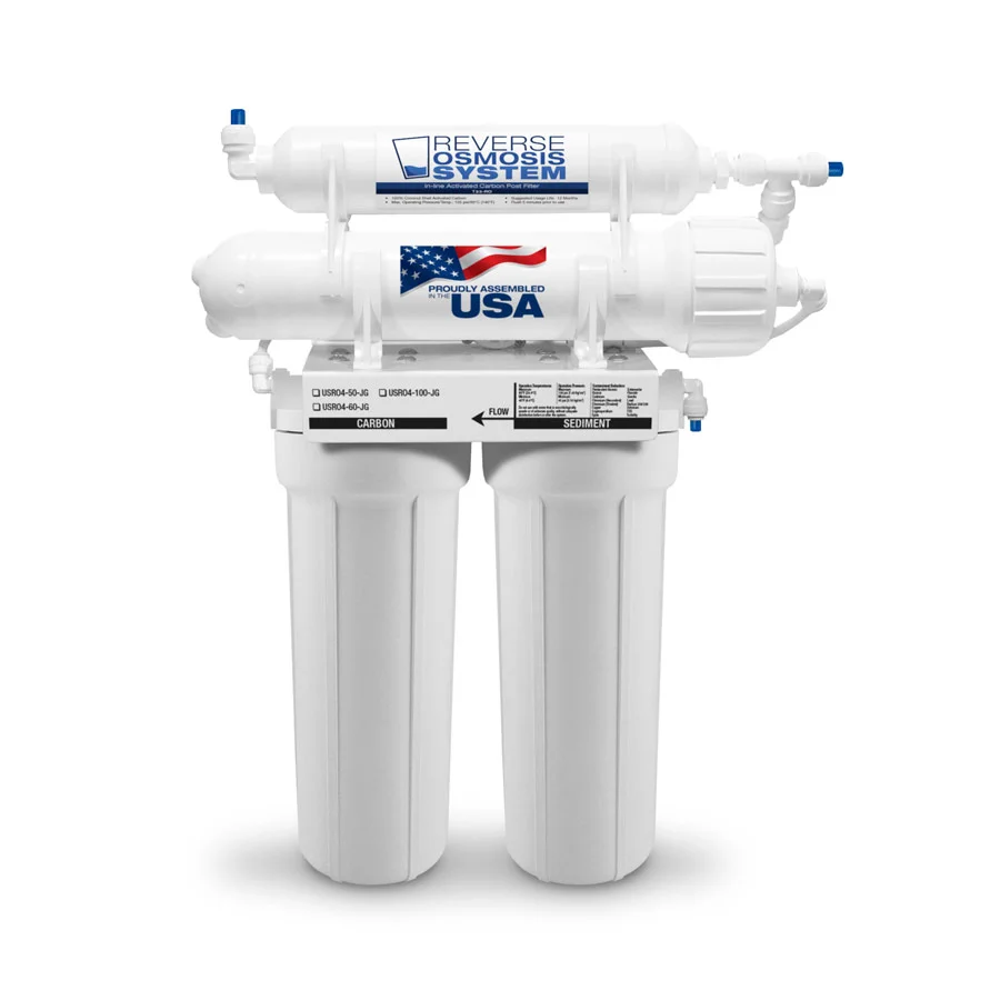 H2O USRO4-JG 4-Stage Reverse Osmosis System (Faucet Not Included)