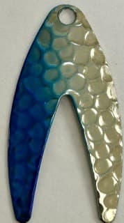 Dakota Spinner Blade-Size 1-Hammered Nickel Blue Splash
