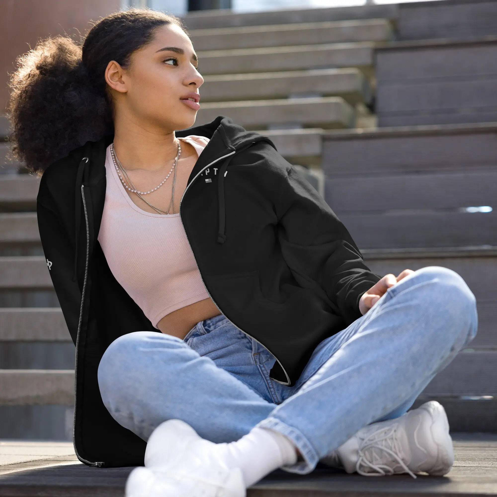HMPTN Flag Zip Hoodie - thumbnail 2