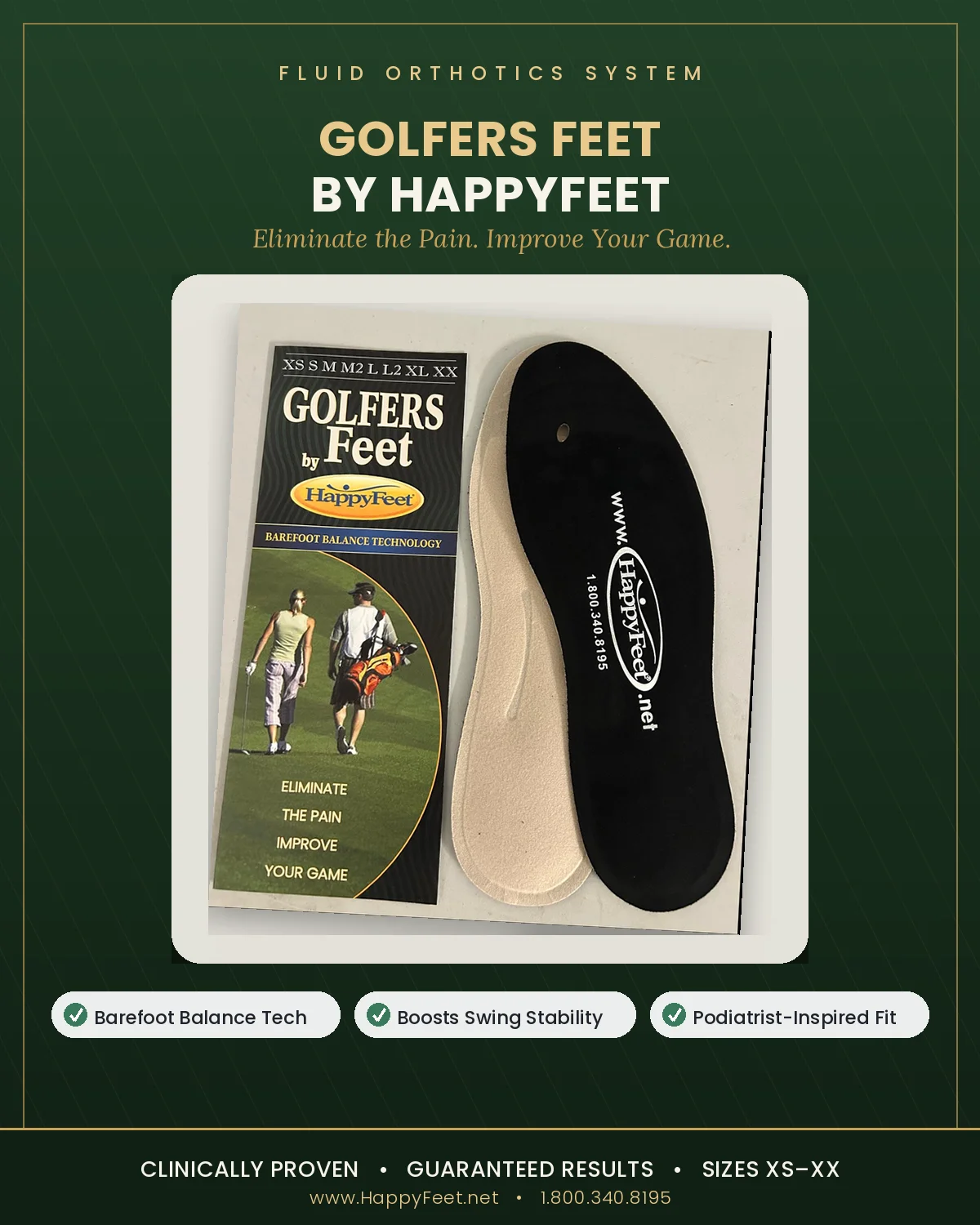 Happy Feet’s Golfers Feet Insoles